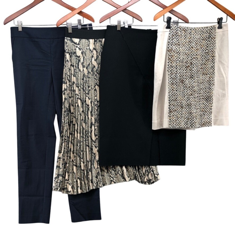 Jason Wu Skirt W by Worth Trousers Womens 4 Navy Blue Professional Office